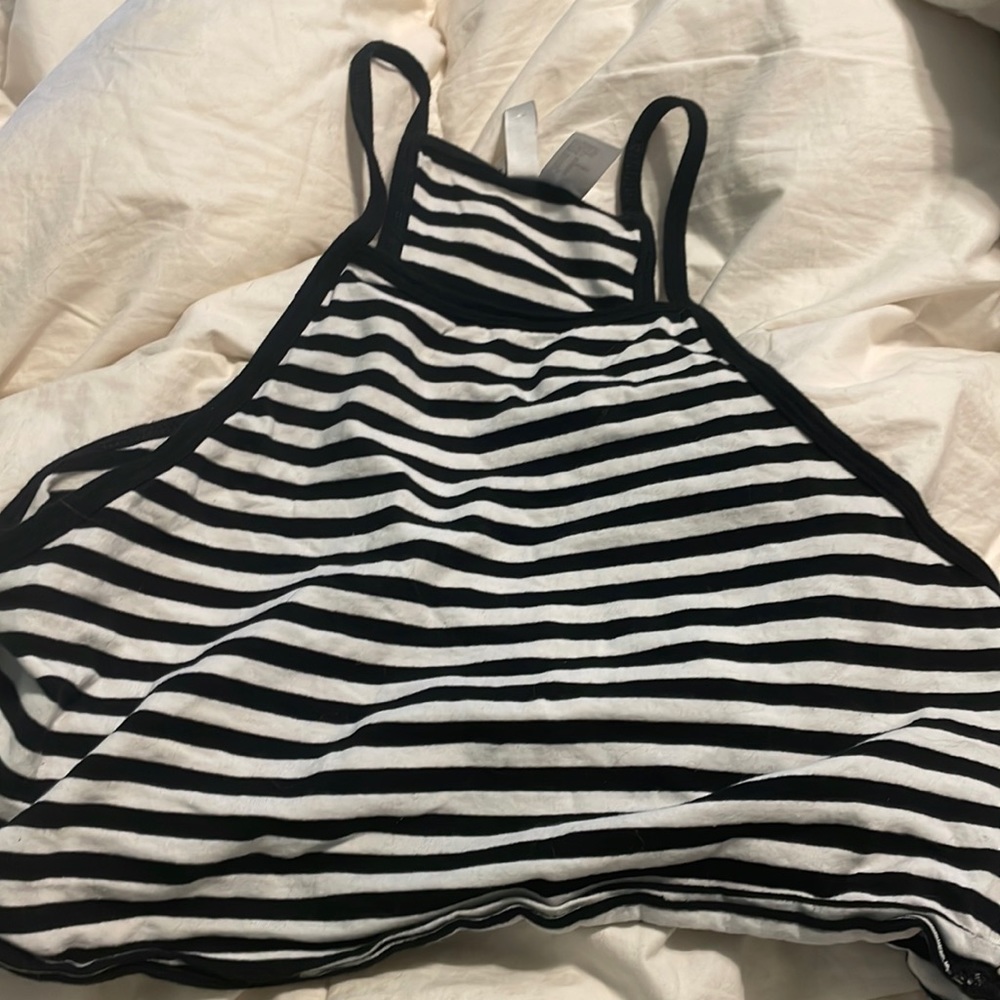 Crop top striped tank top from H&M